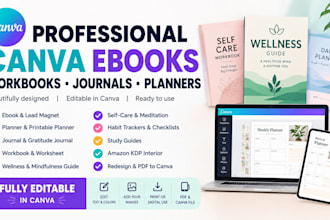 editable yoga canva workbook yoga ebook design formatting workbook