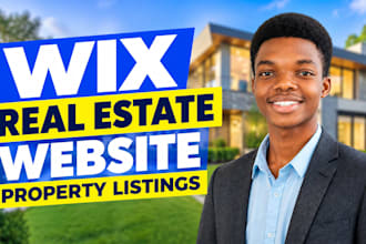build a wix real estate website with listings