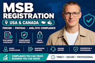 be your msb registration consultant for USA and canada compliance