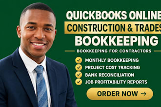 do quickbooks bookkeeping for construction businesses and contractors