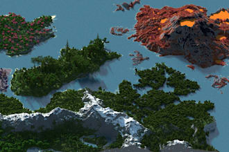 create minecraft worlds and maps, server spawns, minecraft terrain for server