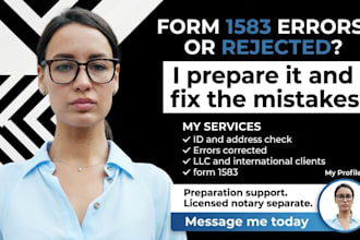 prepare your usps form 1583 for virtual mailbox and fix id errors