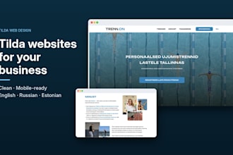 design a modern multilingual website on tilda for your business