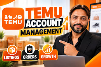 manage your temu seller account, store and product listings