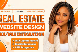 build an mls real estate website with lead capture and CRM integration