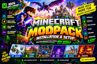 create custom minecraft modpacks for forge, fabric or neoforge with server setup