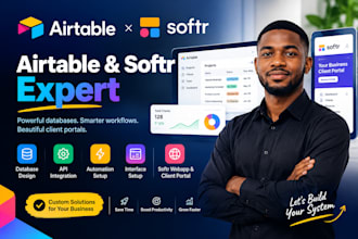 build airtable CRM, databases, dashboards and softr portals