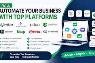 automate vtiger active odoo campaign quickbook intercom keap twillio salesmate