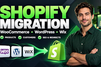migrate woocommerce to shopify migration wordpress to shopify wix to shopify SEO