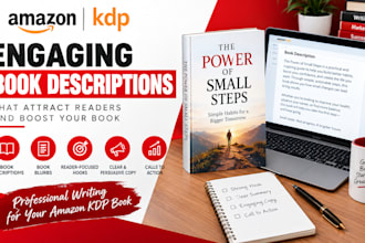 write an engaging amazon KDP book description and book blurb