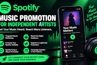 promote your spotify music with organic song promotion