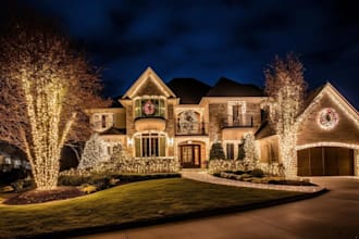 create ai christmas lighting commercials for your business