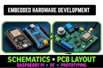 develop embedded hardware for esp32, stm32, rf and raspberry pi