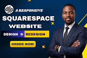 build squarepace website, design or redesign squaresapce website