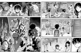 anime manga comic illustration manga book pages manga comic artist webtoon panel