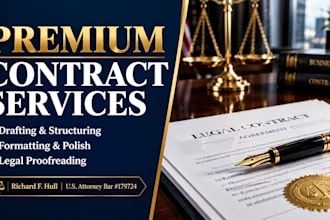 draft a premium professional services agreement contract