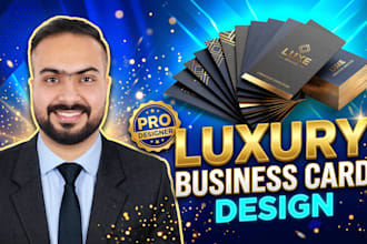 design a luxury business card for your brand