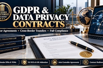 draft a gdpr data sharing agreement and joint controller contract