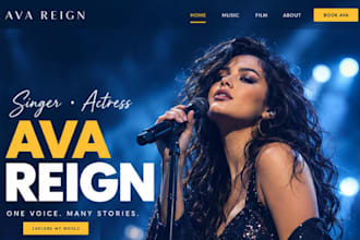 design squarespace indie film website music artist website actress website
