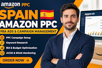 setup, manage spain amazon ppc campaign, spanish amazon fba spanish ppc ads