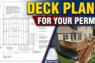 draw porch plans and covered porch permit drawings