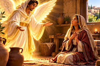 draw bible theme stories illustration, biblical and christian comic illustration