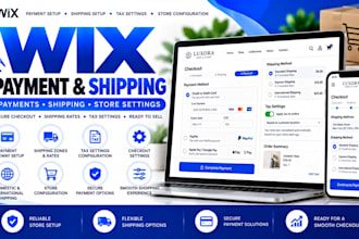 configure wix store payment and shipping settings