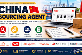 be your china sourcing agent for products, suppliers and shipping support