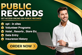 be your virtual assistant for public records, data entry