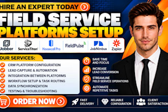 integrate jobber, servicetitan, housecall pro, fieldpulse, jobnimbus and zapier