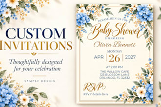 design custom invitations and party printables