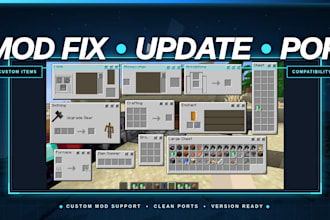 fix minecraft mod, update, porting, forge, fabric, neoforge, modpack compatibles