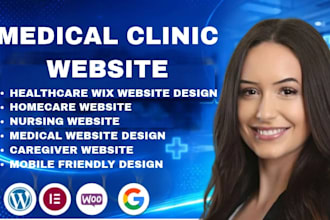 design wix nursing homecare healthcare medical clinic website