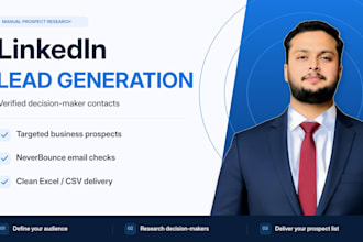do linkedin lead generation and decision maker research