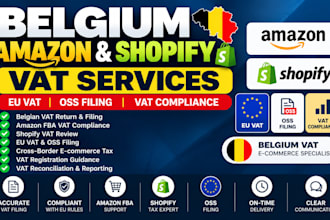 manage belgium amazon vat, shopify vat, eu vat and oss filing