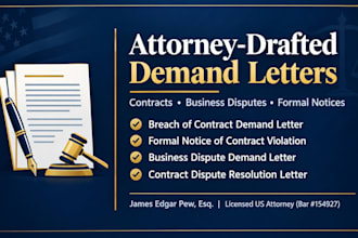 prepare an attorney demand letter for a business dispute