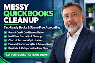 clean up messy quickbooks and make your books tax ready