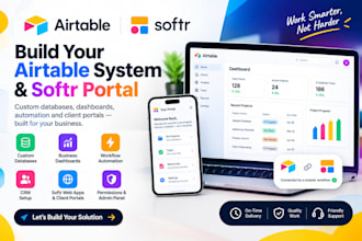 build airtable CRM, automate workflows, and create softr portals