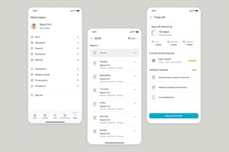 develop appointment app, staffing app, scheduling app, job hiring app
