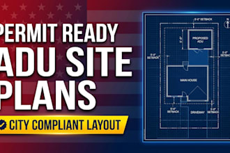 draw a permit ready site plan for your adu