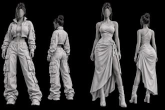 create and fix custom 3d second life mesh clothing for avatars