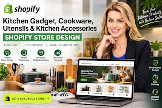kitchen gadget store, cookware, utensils and kitchen accessories shopify store