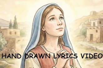 create a custom hand drawn lyric video for your song