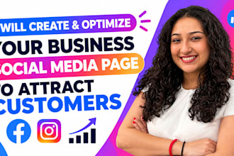 create and optimize your business social media page to attract customers