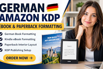 german amazon kdp book publishing, german book formatting, paperback formatting