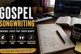 write original gospel song lyrics and christian worship songs