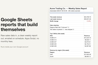 automate your google sheets reports and emails