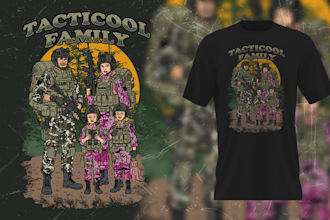 create a detailed and exclusive tactical vector design