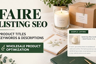 do faire SEO, product listing optimization and product descriptions