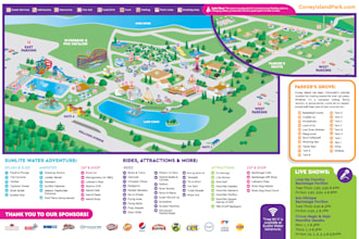 design custom festival map, illustrated venue layout, and branded event map